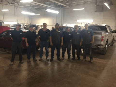 Body shop staff at Downtown Ford