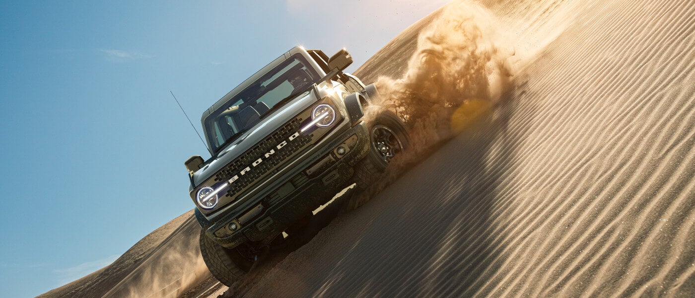 2025 Ford Bronco offroading on sand dune