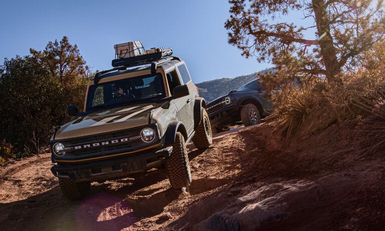 2025 Ford Bronco offroading with luggage