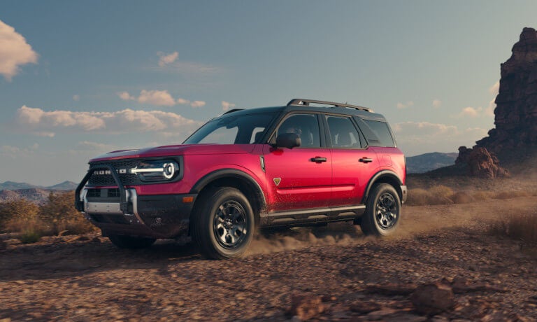 2025 Ford Bronco Sport driving in the desert
