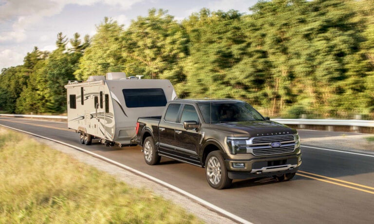 2025 Ford F-150 towing an RV