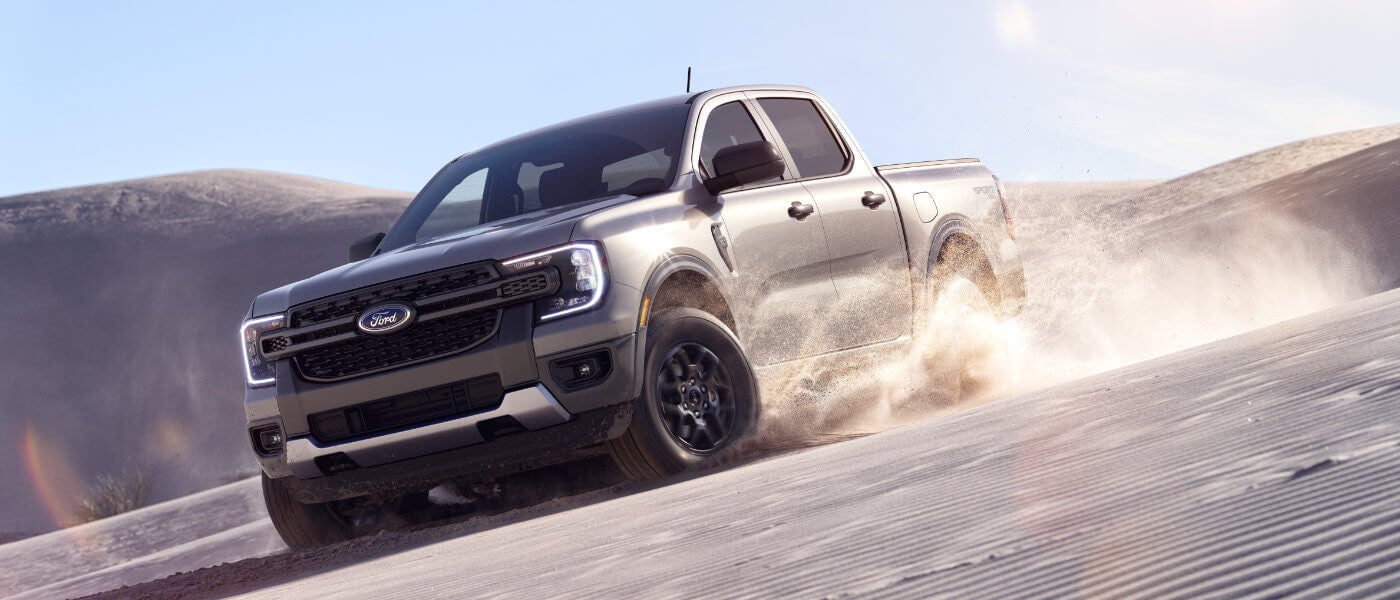 2025 Ford Ranger driving in desert