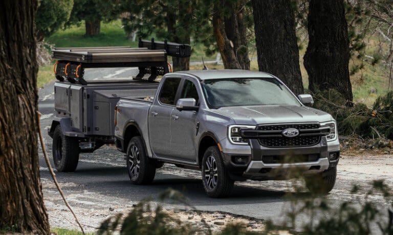 2025 Ford Ranger towing a trailer